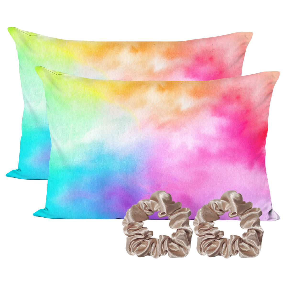 Satin Pillowcase - Rainbow