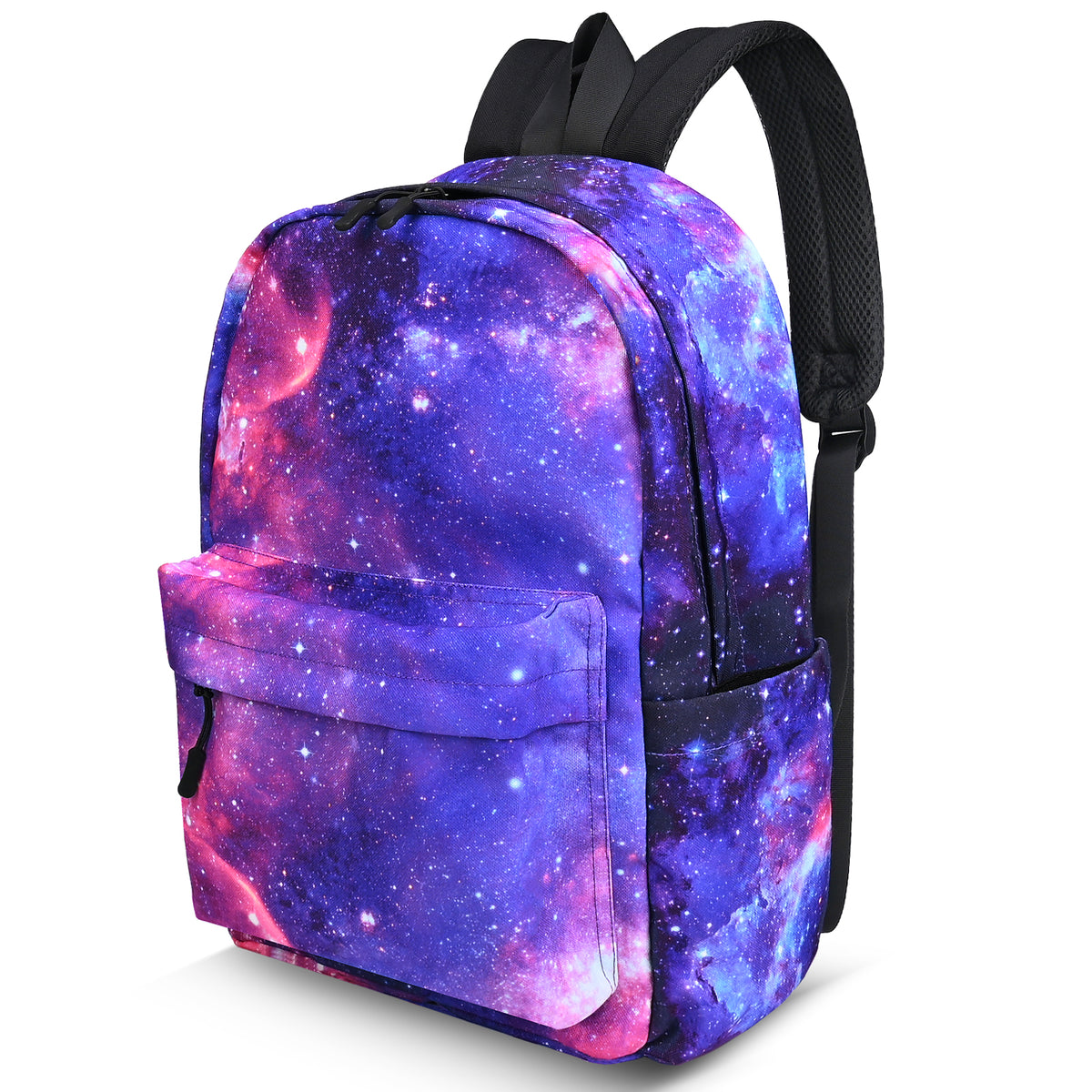 Canvas Backpack ,Washable Recycle Cotton 15.8 Inch Backpack for Women Fashion,Backpack for School(Starry Sky)