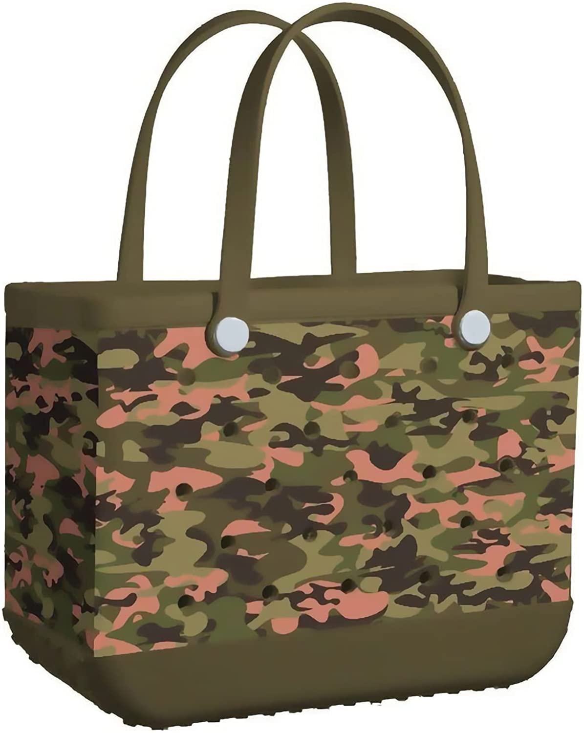Rubber Beach Bag Waterproof EVA Portable Handbag Travel Bags with Hole