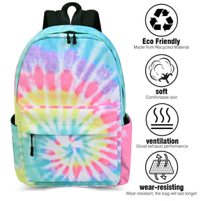 Cotton 15.8 Inch Backpack(Rainbow)