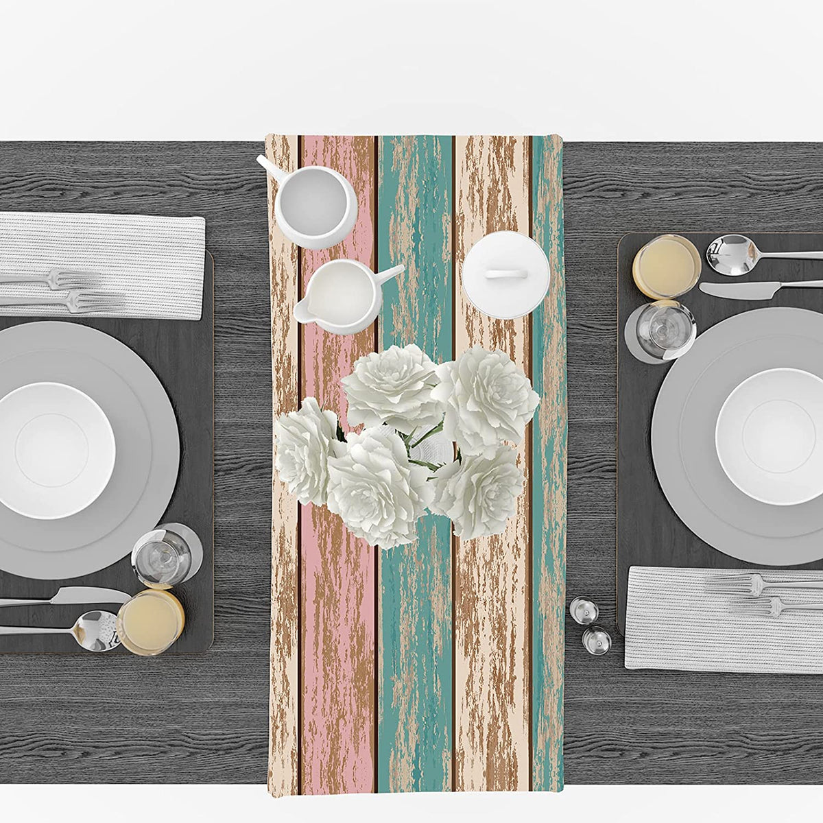 Sinpooo customizable tablecloth (wood grain-1)